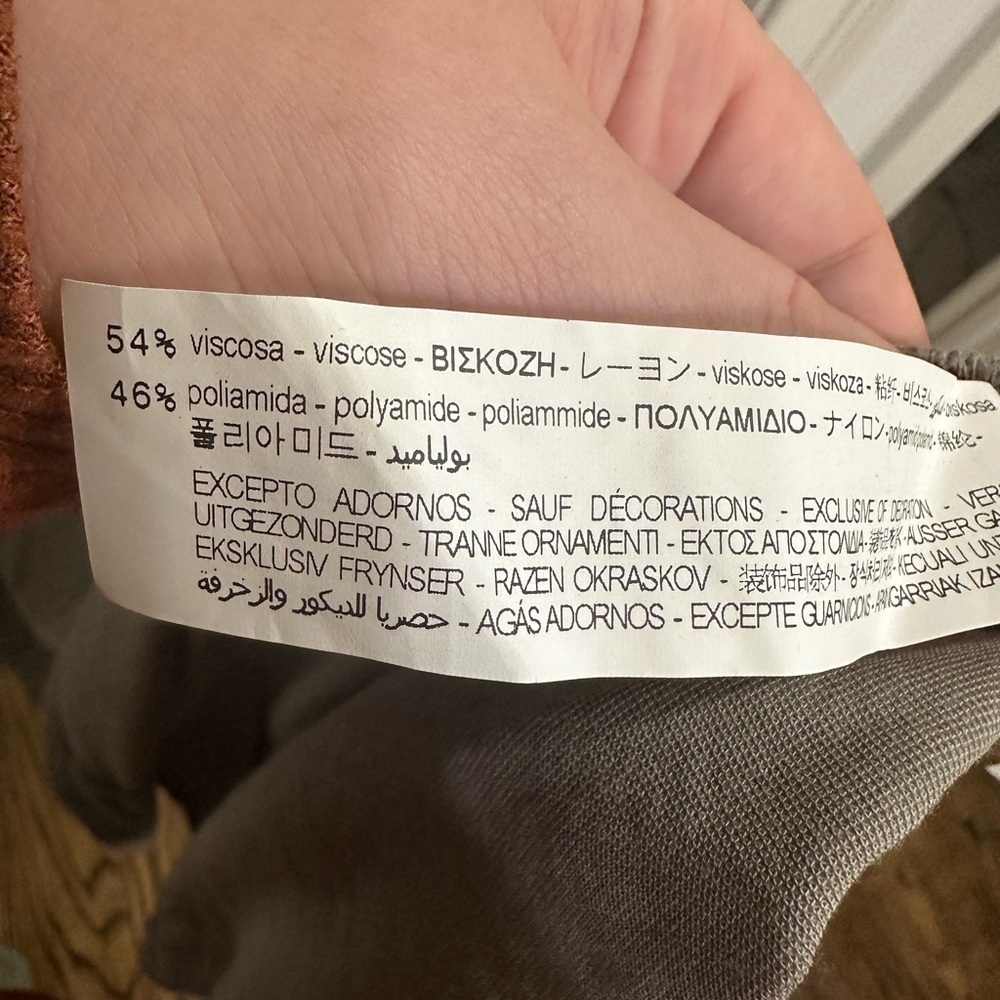 Zara Dress Womens Large Midi Suede Belted Cap Sleeve V Neck On Trend Summer - Picture 5 of 7